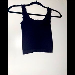 Nikibiki Lettuce Edge Crop Top